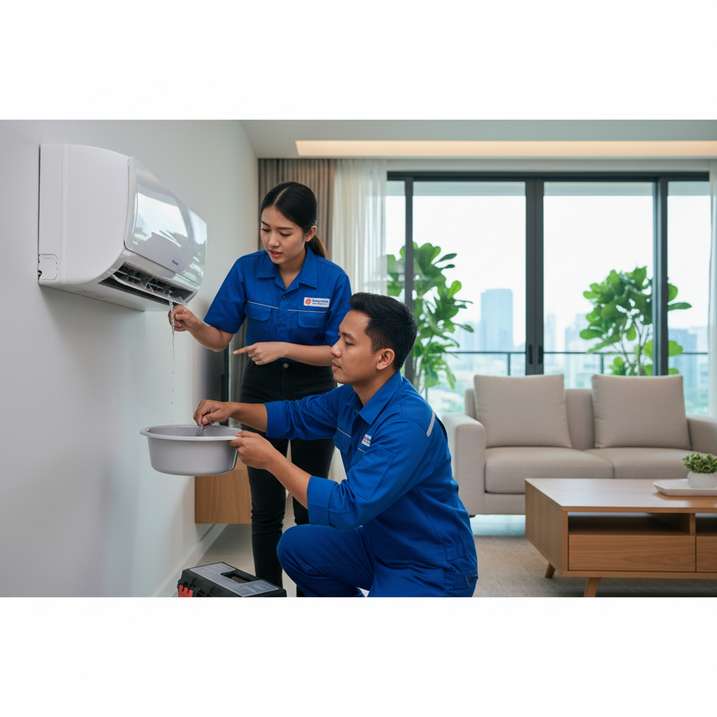 Aircon Water Leak Repair in Malaysia with Fast and Reliable Service